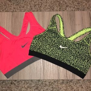 Nike Sports Bra Bundle of Two Size Medium